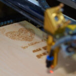 postcard laser cutting process
