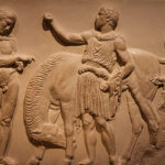 Ancient Greek Relief form the wall of Parthenon